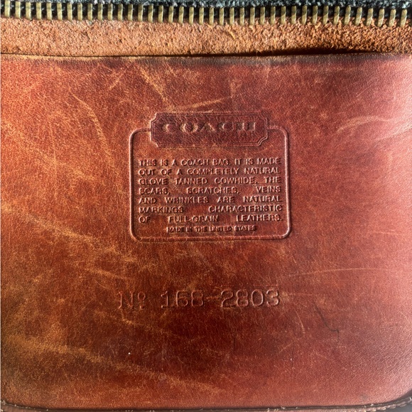 Vintage 1985 Coach Duffle Sac Bag Purse in Brown Leather - Picture 7 of 7